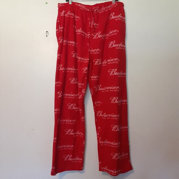 Budweiser logo Allover Microfleece Lounge Pajama Pants 2X-Large - Picture 1 of 9